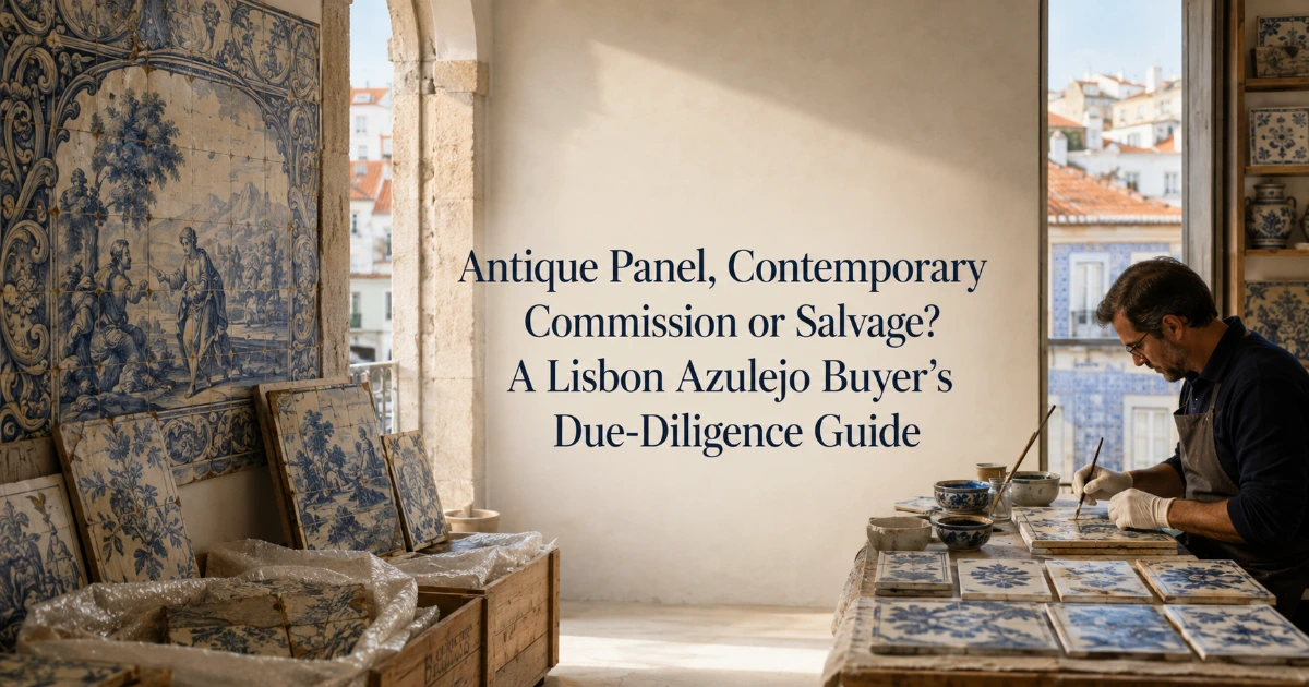 Lisbon — Antique Panel, Contemporary Commission or Salvage? A Lisbon Azulejo Buyer’s Due-Diligence Guide