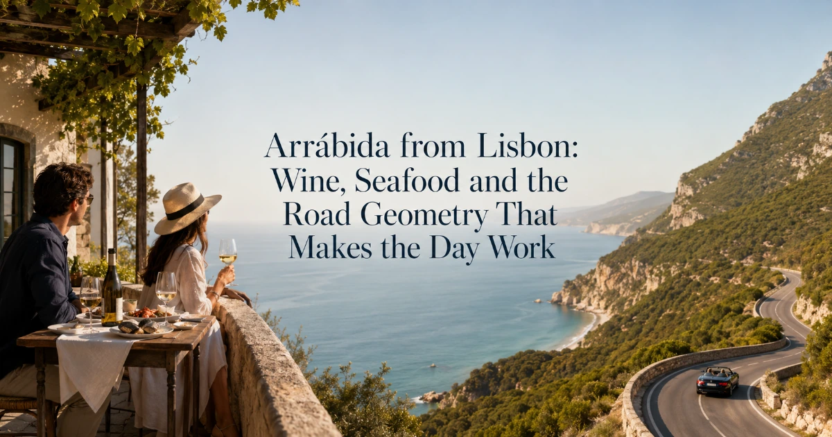 Lisbon — Arrábida from Lisbon: Wine, Seafood and the Road Geometry That Makes the Day Work