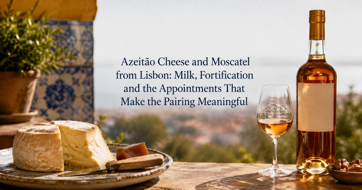 Lisbon — Azeitão Cheese and Moscatel from Lisbon: Milk, Fortification and the Appointments That Make the Pairing Meaningful