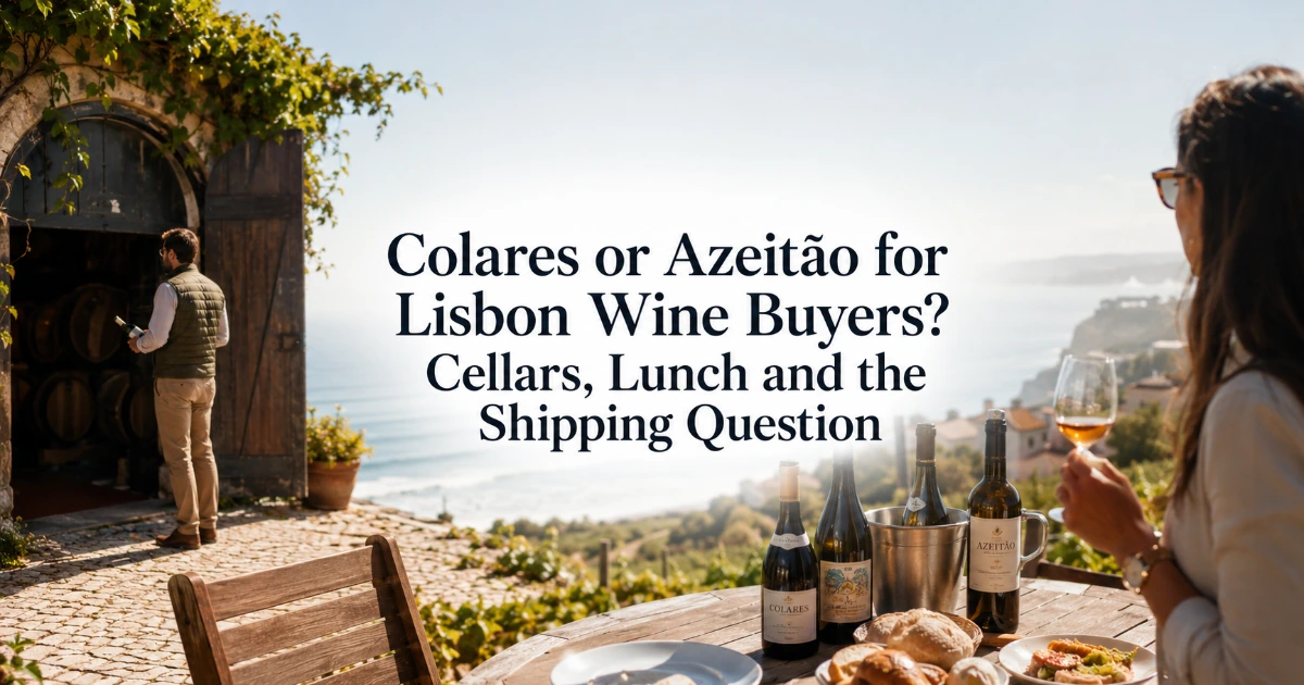 lisbon — Colares or Azeitão for Lisbon Wine Buyers? Cellars, Lunch and the Shipping Question