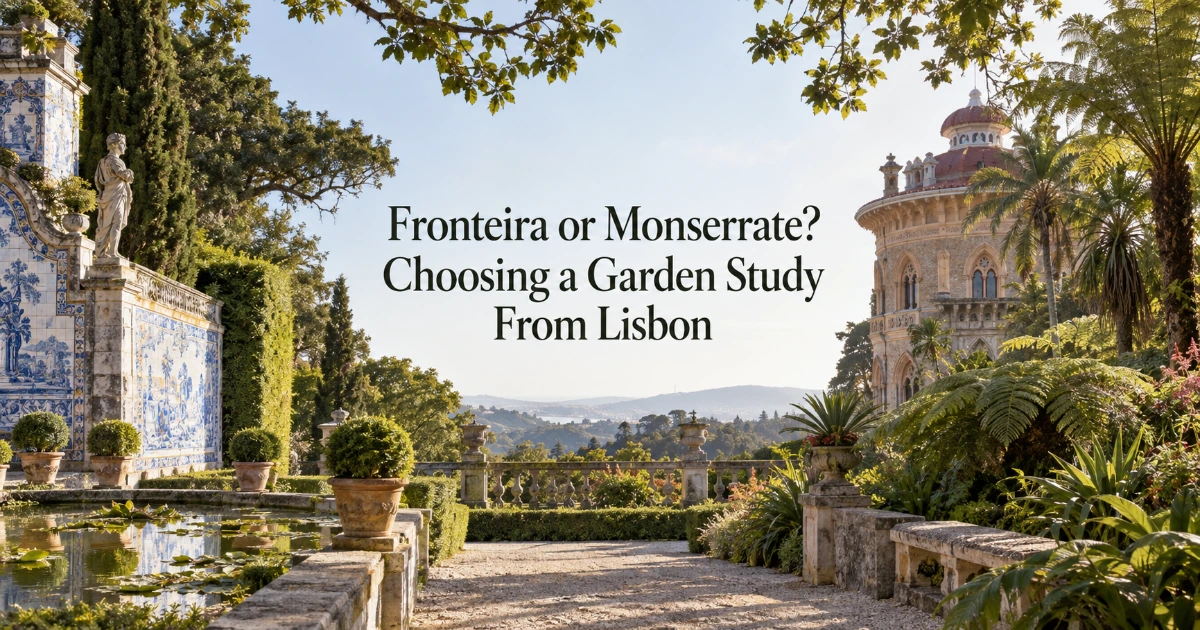 Lisbon — Fronteira or Monserrate? Choosing a Garden Study From Lisbon
