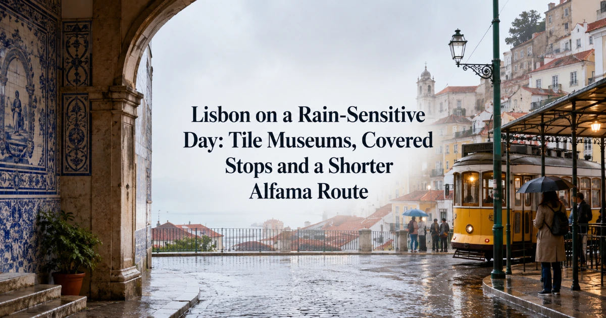Lisbon — Lisbon on a Rain-Sensitive Day: Tile Museums, Covered Stops and a Shorter Alfama Route