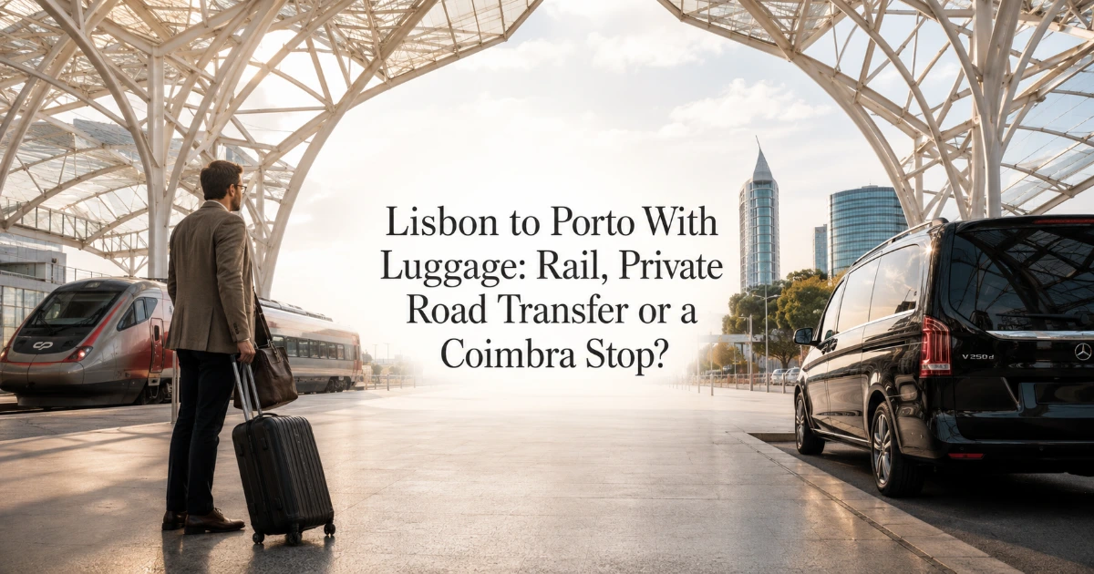 Lisbon — Lisbon to Porto With Luggage: Rail, Private Road Transfer or a Coimbra Stop?