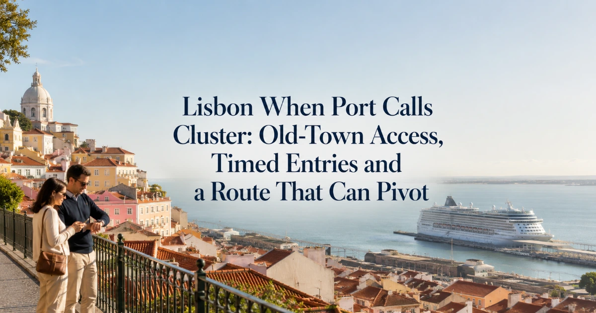 Lisbon — Lisbon When Port Calls Cluster: Old-Town Access, Timed Entries and a Route That Can Pivot