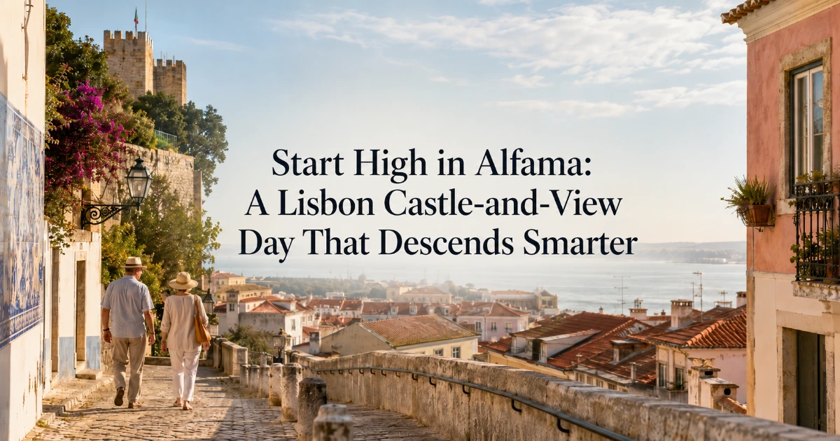 lisbon — Start High in Alfama: A Lisbon Castle-and-View Day That Descends Smarter