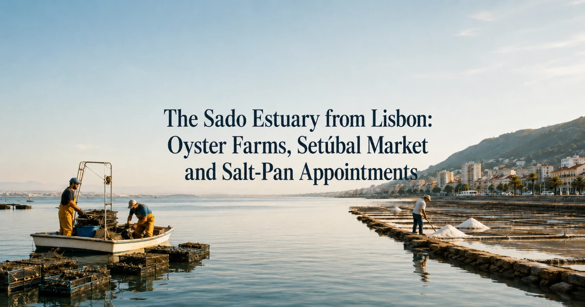 Lisbon — The Sado Estuary from Lisbon: Oyster Farms, Setúbal Market and Salt-Pan Appointments