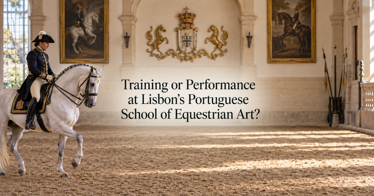 Lisbon — Training or Performance at Lisbon's Portuguese School of Equestrian Art?