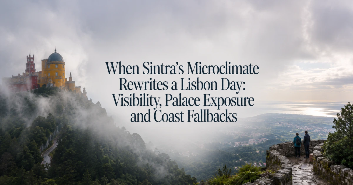 Lisbon — When Sintra’s Microclimate Rewrites a Lisbon Day: Visibility, Palace Exposure and Coast Fallbacks