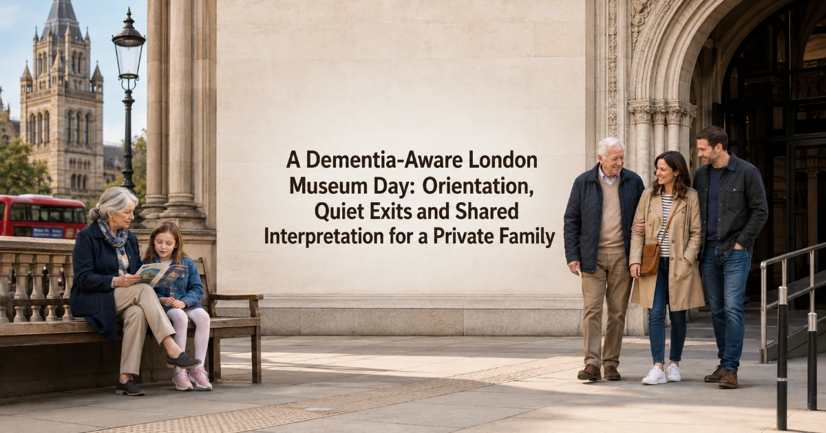 London — A Dementia-Aware London Museum Day: Orientation, Quiet Exits and Shared Interpretation for a Private Family
