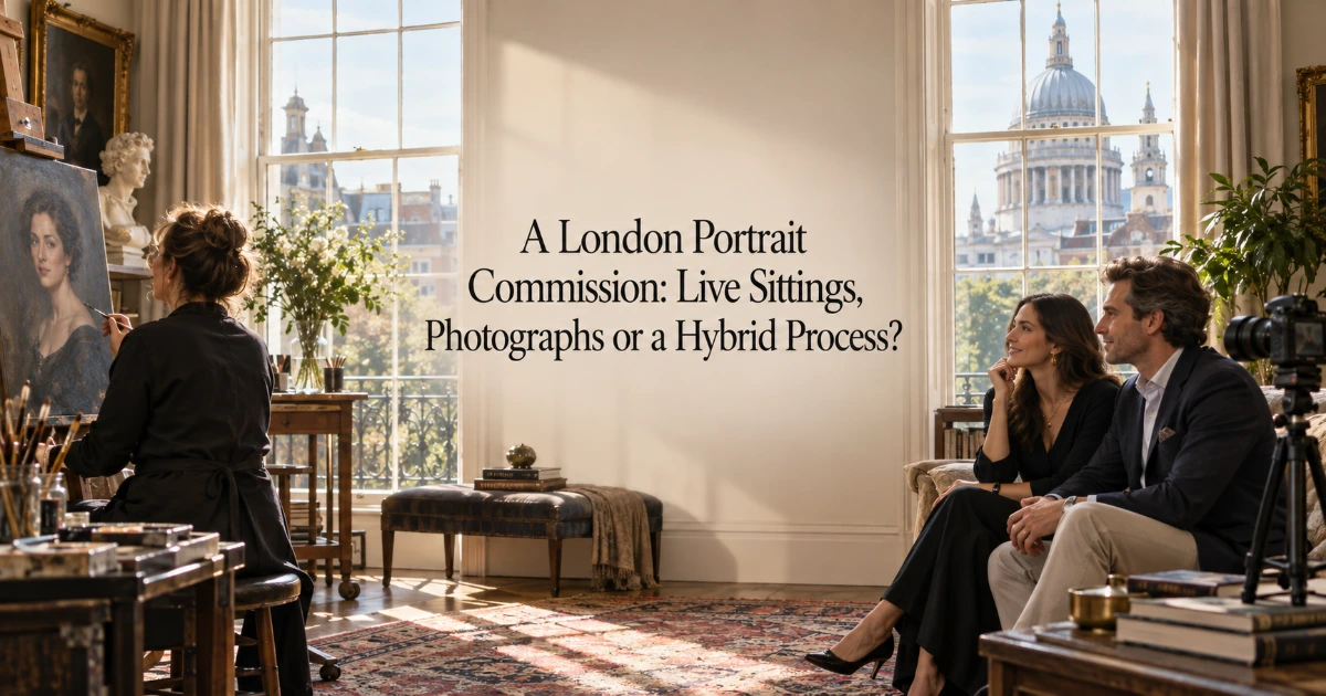 London — A London Portrait Commission: Live Sittings, Photographs or a Hybrid Process?