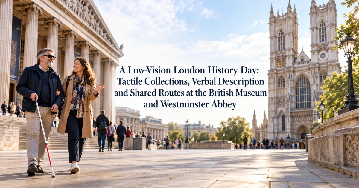 london — A Low-Vision London History Day: Tactile Collections, Verbal Description and Shared Routes at the British Museum and Westminster Abbey