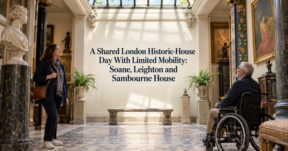 london — A Shared London Historic-House Day With Limited Mobility: Soane, Leighton and Sambourne House