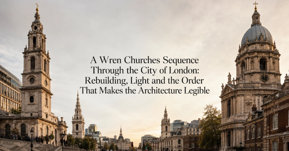 London — A Wren Churches Sequence Through the City of London: Rebuilding, Light and the Order That Makes the Architecture Legible