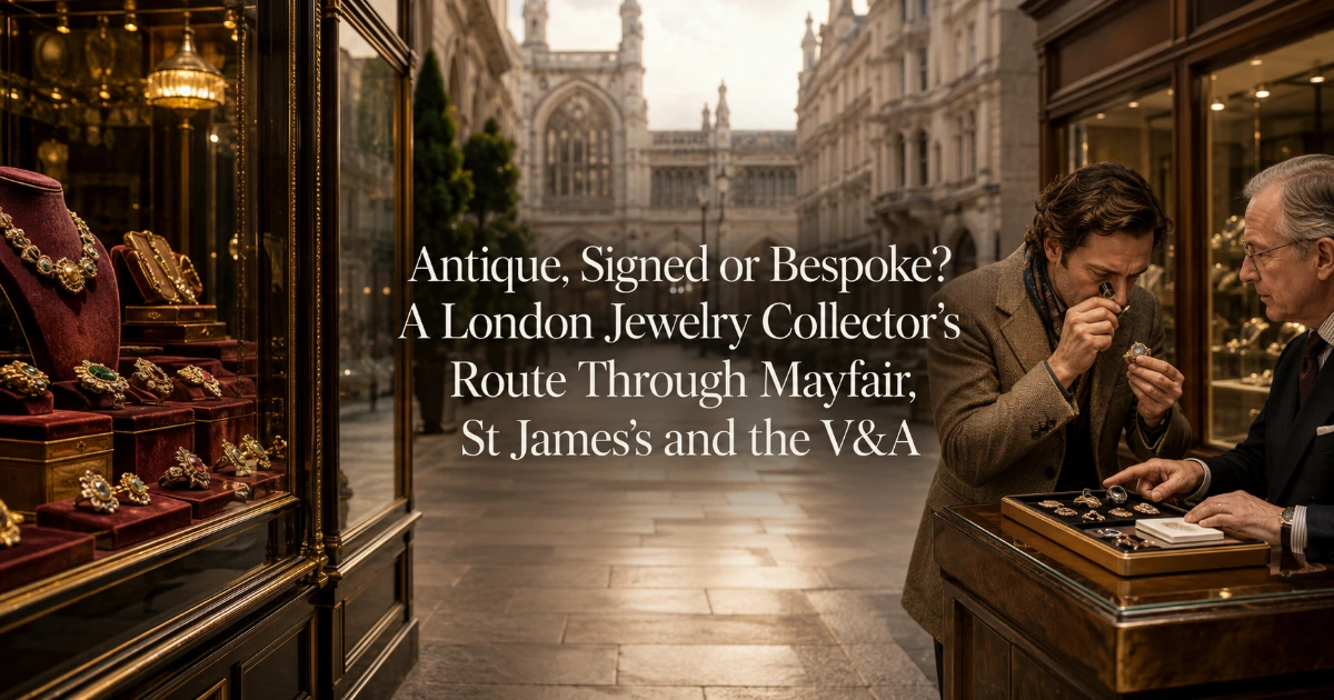 London — Antique, Signed or Bespoke? A London Jewelry Collector’s Route Through Mayfair, St James’s and the V&A