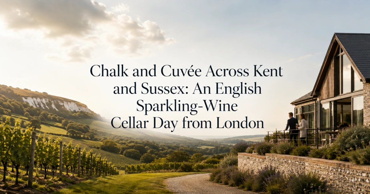 London — Chalk and Cuvée Across Kent and Sussex: An English Sparkling-Wine Cellar Day from London