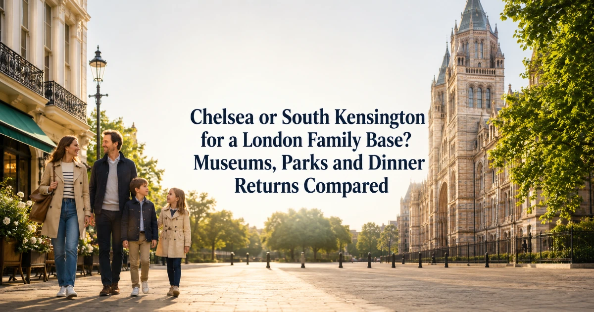 London — Chelsea or South Kensington for a London Family Base? Museums, Parks and Dinner Returns Compared