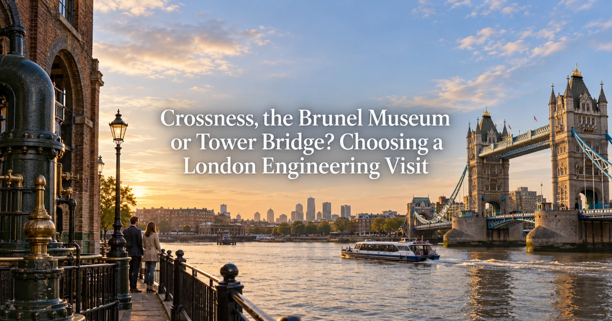 London — Crossness, the Brunel Museum or Tower Bridge? Choosing a London Engineering Visit