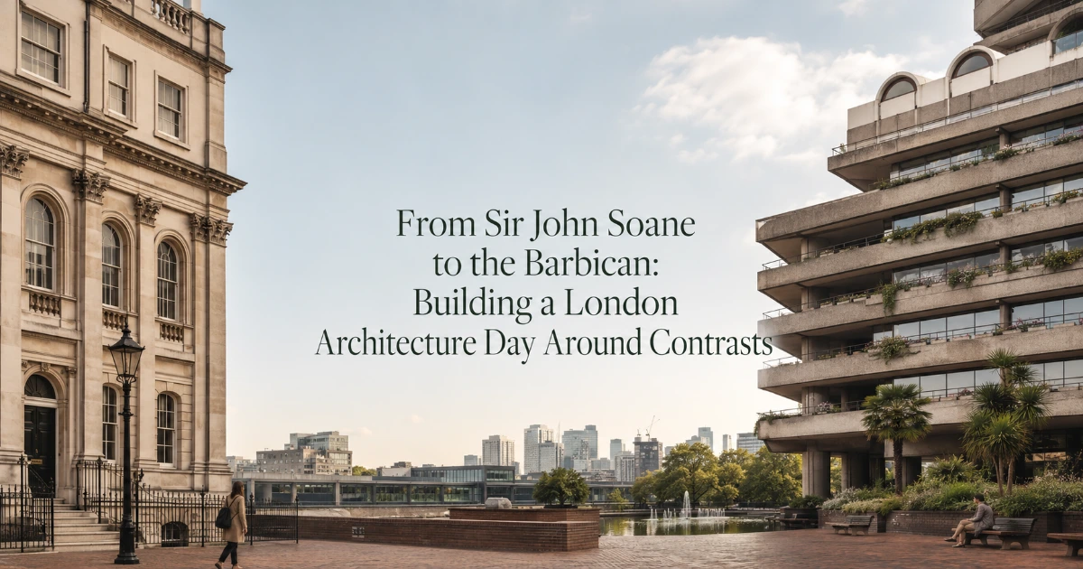 London — From Sir John Soane to the Barbican: Building a London Architecture Day Around Contrasts