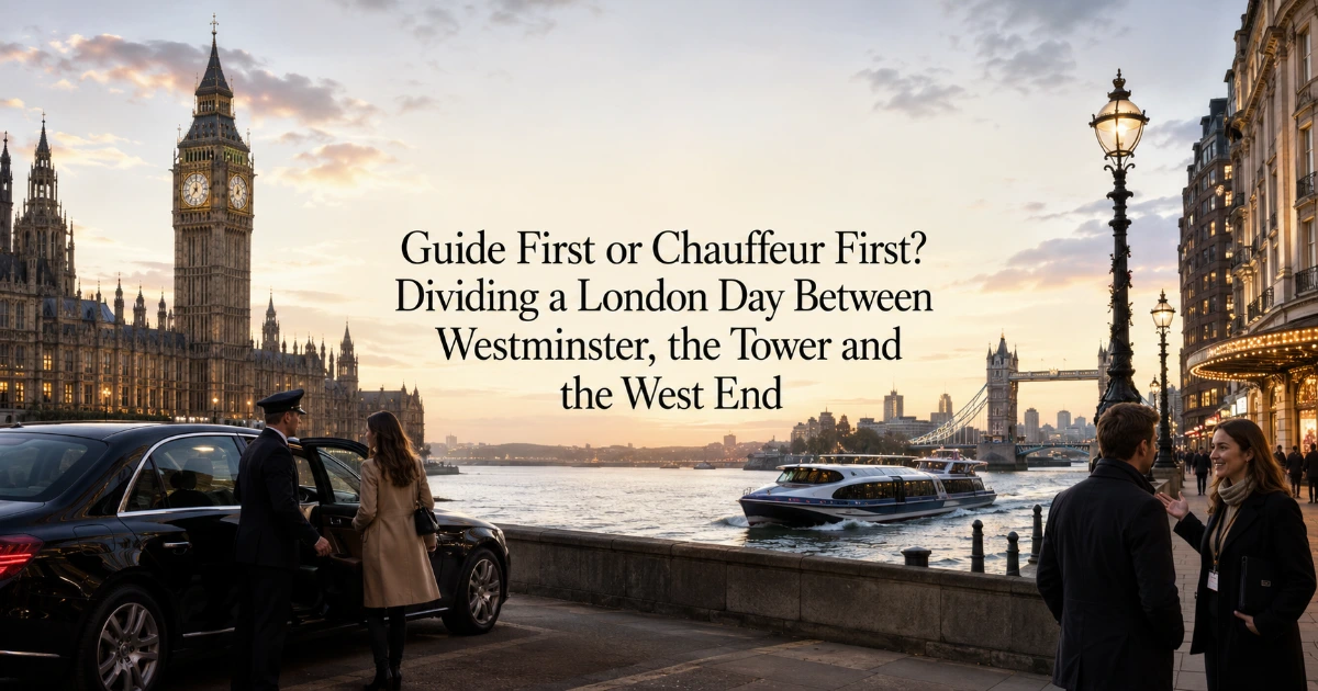 London — Guide First or Chauffeur First? Dividing a London Day Between Westminster, the Tower and the West End