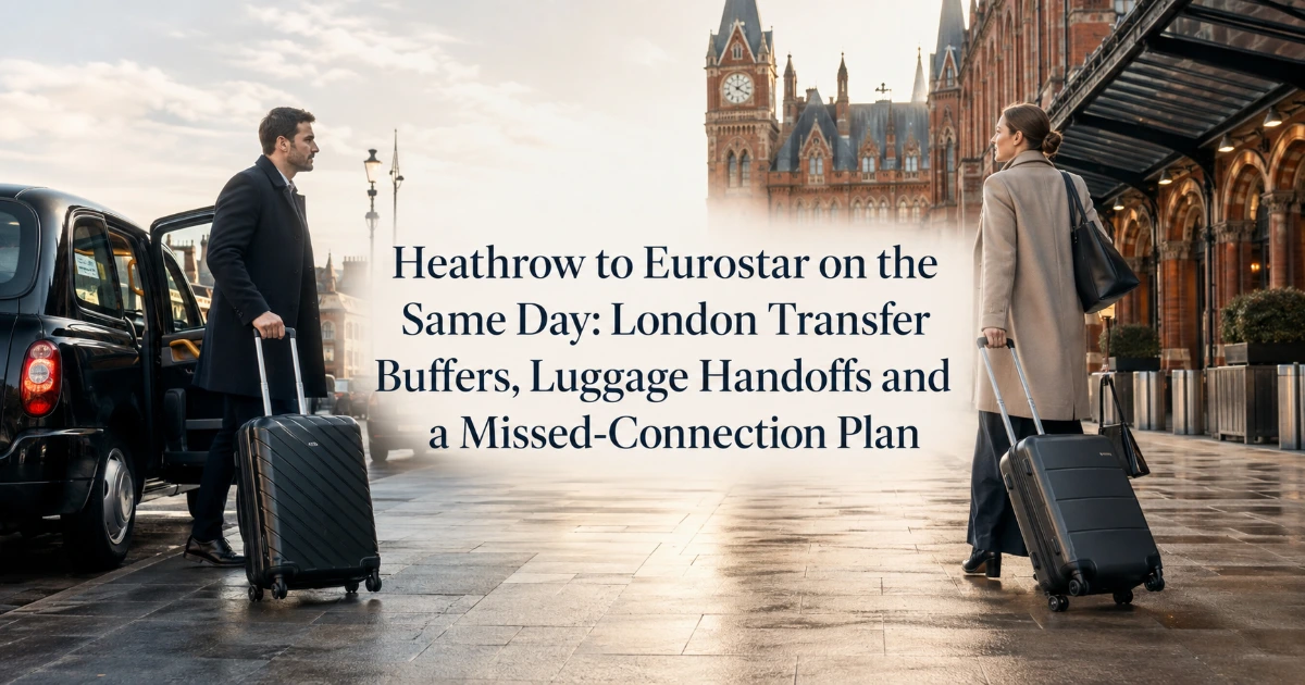 London — Heathrow to Eurostar on the Same Day: London Transfer Buffers, Luggage Handoffs and a Missed-Connection Plan