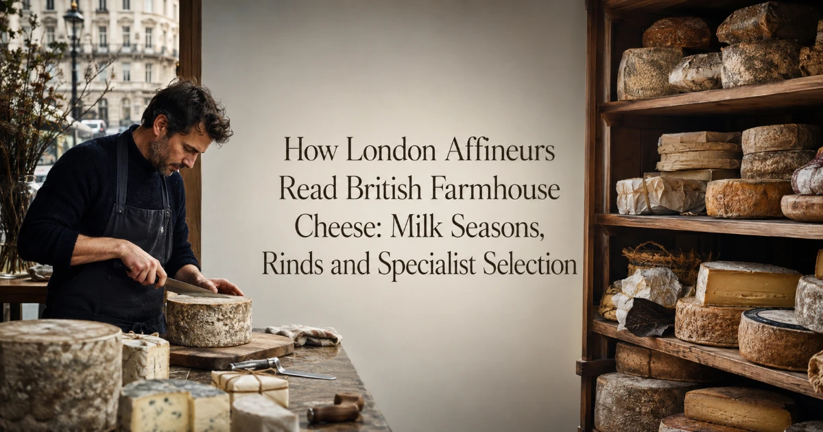london — How London Affineurs Read British Farmhouse Cheese: Milk Seasons, Rinds and Specialist Selection