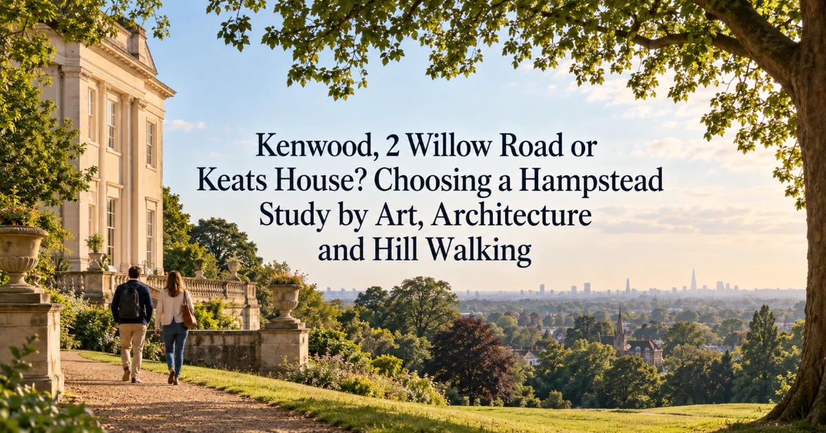 london — Kenwood, 2 Willow Road or Keats House? Choosing a Hampstead Study by Art, Architecture and Hill Walking