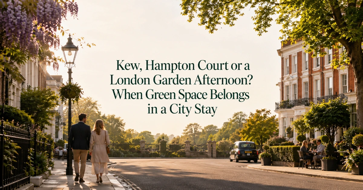 london — Kew, Hampton Court or a London Garden Afternoon? When Green Space Belongs in a City Stay