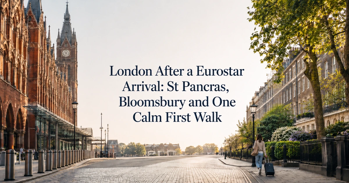 london — London After a Eurostar Arrival: St Pancras, Bloomsbury and One Calm First Walk