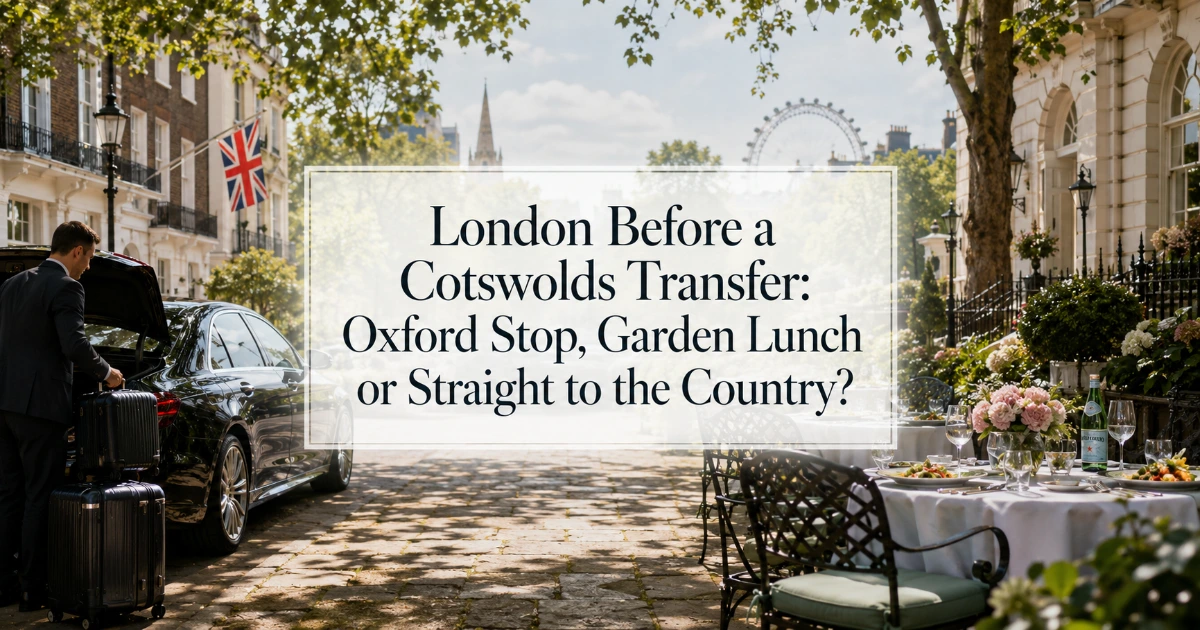 London — London Before a Cotswolds Transfer: Oxford Stop, Garden Lunch or Straight to the Country?