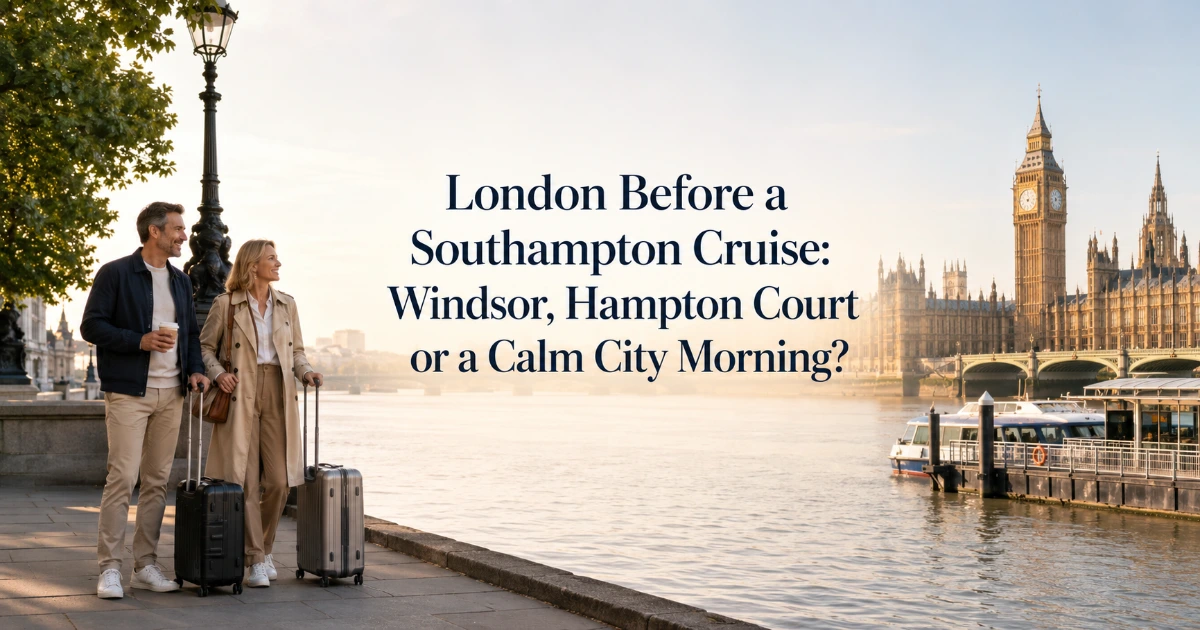 London — London Before a Southampton Cruise: Windsor, Hampton Court or a Calm City Morning?