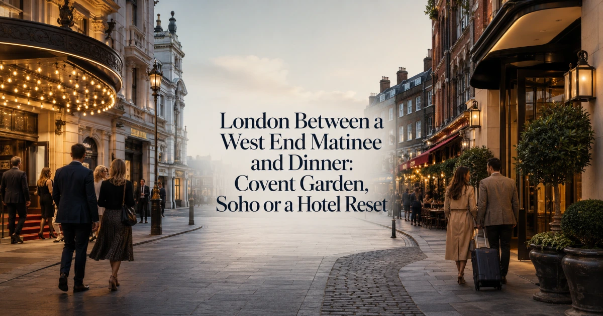 London — London Between a West End Matinee and Dinner: Covent Garden, Soho or a Hotel Reset
