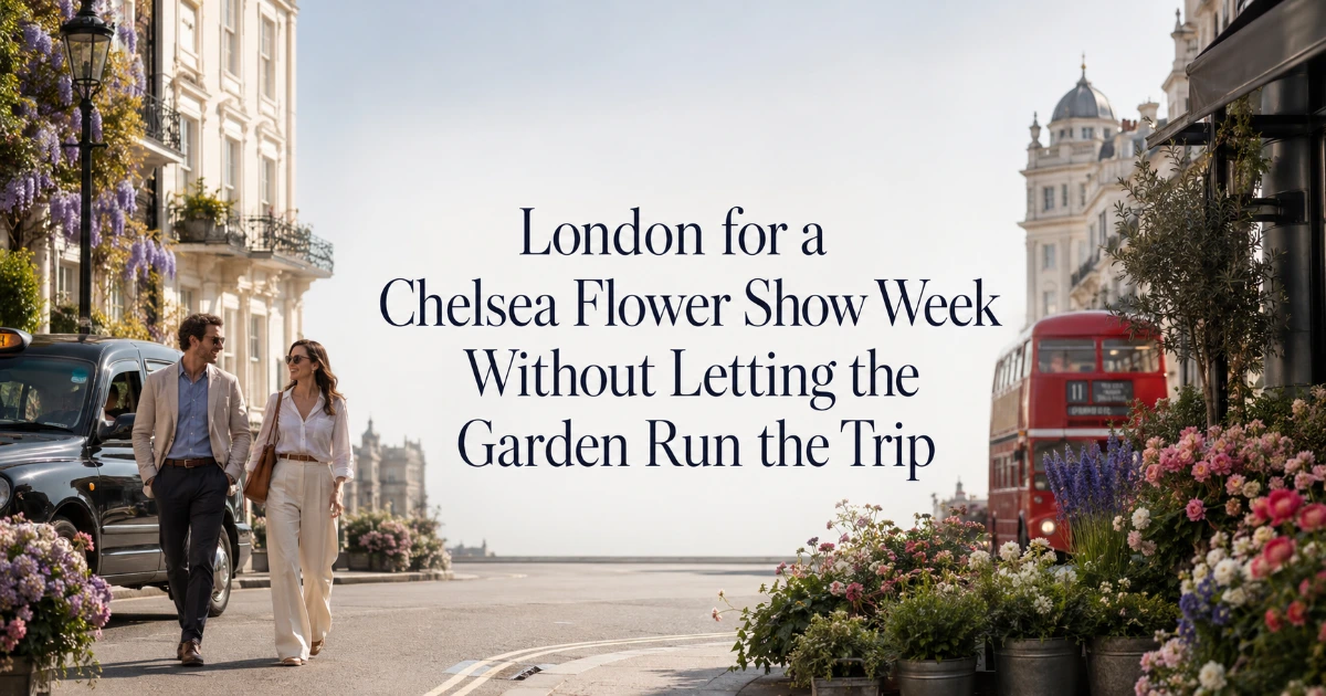 London — London for a Chelsea Flower Show Week Without Letting the Garden Run the Trip