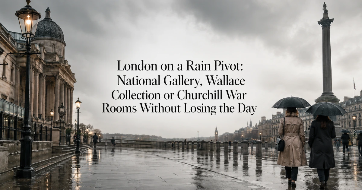 London — London on a Rain Pivot: National Gallery, Wallace Collection or Churchill War Rooms Without Losing the Day