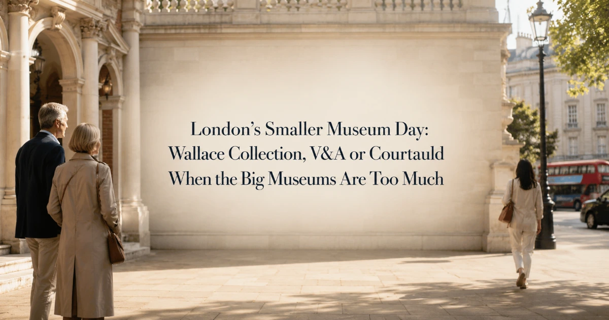 London — London’s Smaller Museum Day: Wallace Collection, V&A or Courtauld When the Big Museums Are Too Much