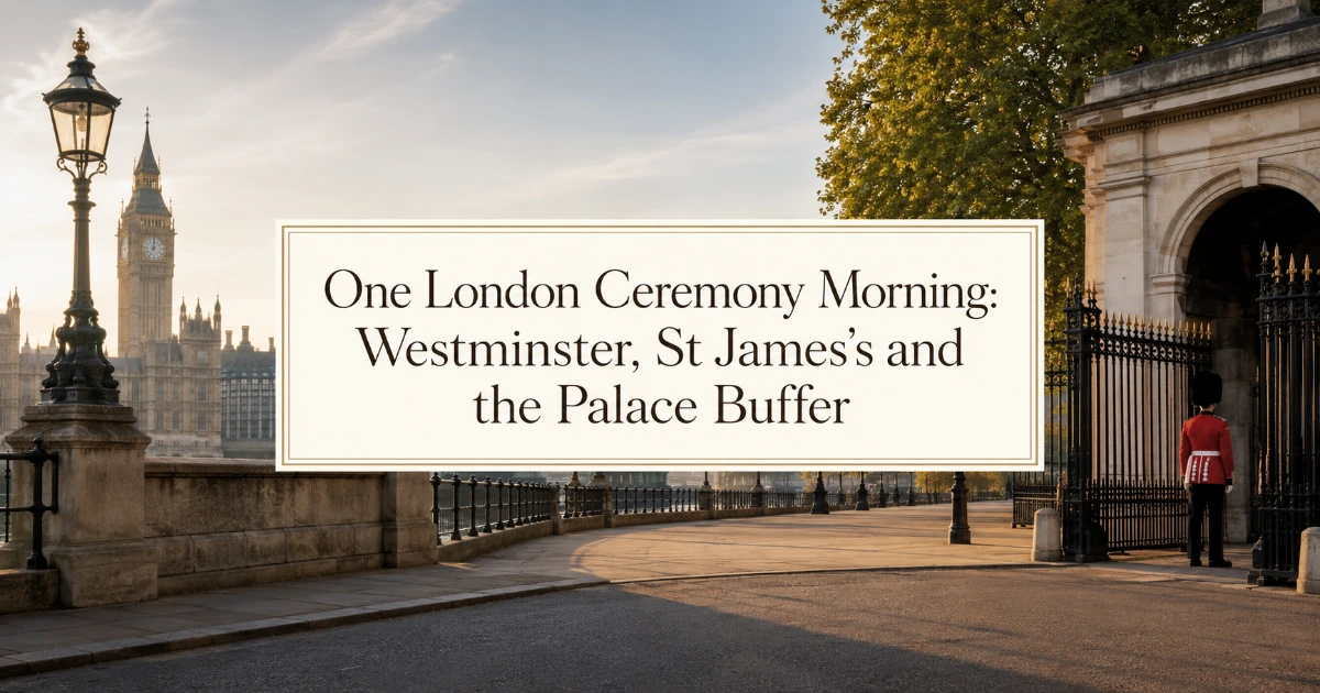 London — One London Ceremony Morning: Westminster, St James’s and the Palace Buffer