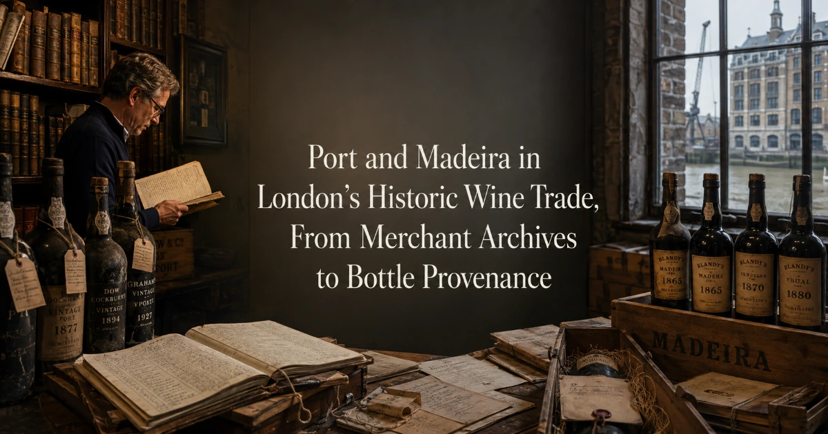london — Port and Madeira in London’s Historic Wine Trade, From Merchant Archives to Bottle Provenance