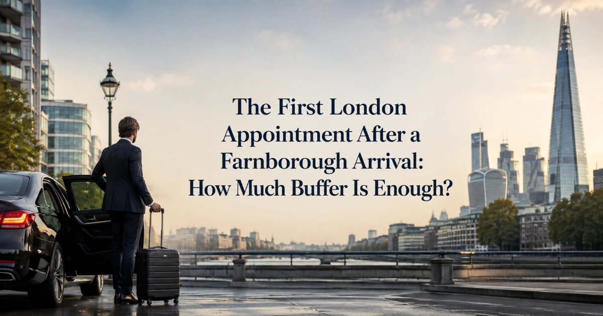 London — The First London Appointment After a Farnborough Arrival: How Much Buffer Is Enough?