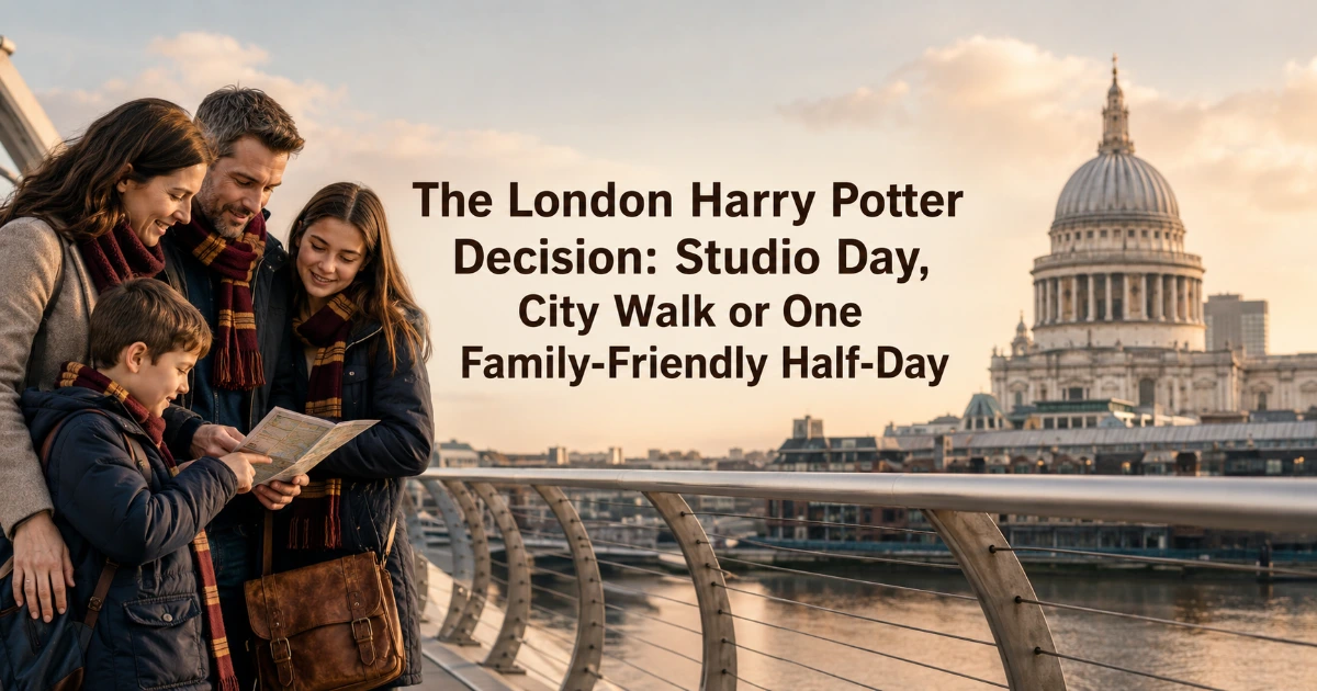 london — The London Harry Potter Decision: Studio Day, City Walk or One Family-Friendly Half-Day