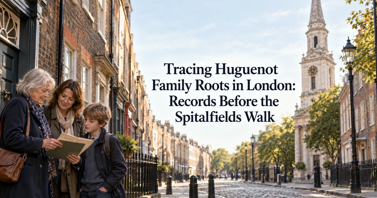 London — Tracing Huguenot Family Roots in London: Records Before the Spitalfields Walk