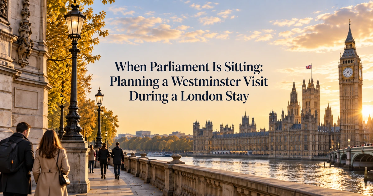 London — When Parliament Is Sitting: Planning a Westminster Visit During a London Stay