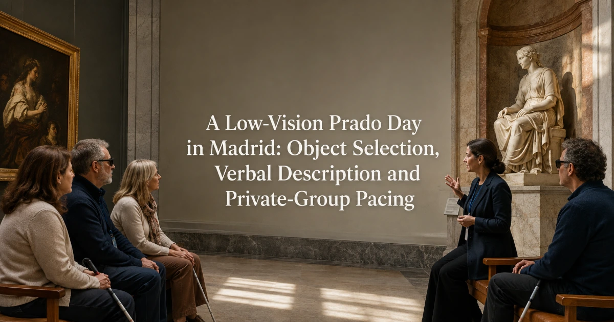Madrid — A Low-Vision Prado Day in Madrid: Object Selection, Verbal Description and Private-Group Pacing