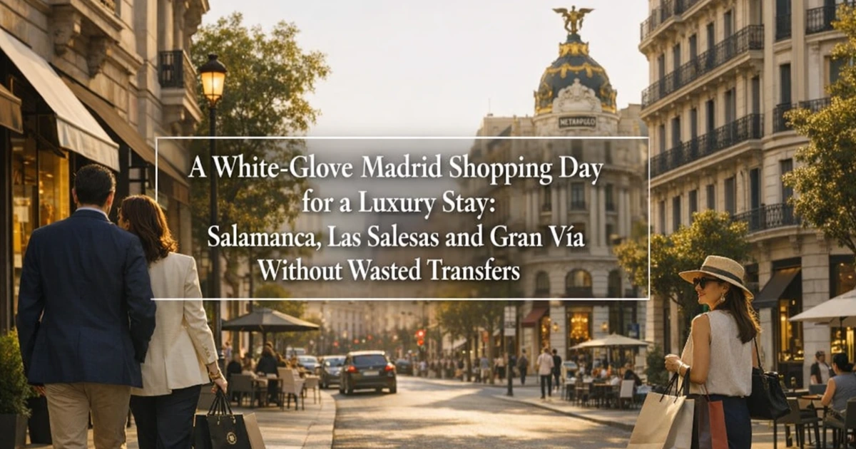 madrid — A White-Glove Madrid Shopping Day for a Luxury Stay: Salamanca, Las Salesas and Gran Vía Without Wasted Transfers