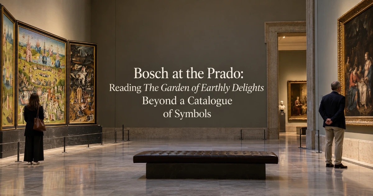 Madrid — Bosch at the Prado: Reading The Garden of Earthly Delights Beyond a Catalogue of Symbols