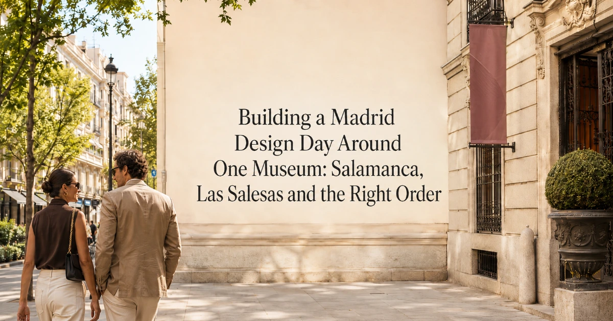 madrid — Building a Madrid Design Day Around One Museum: Salamanca, Las Salesas and the Right Order