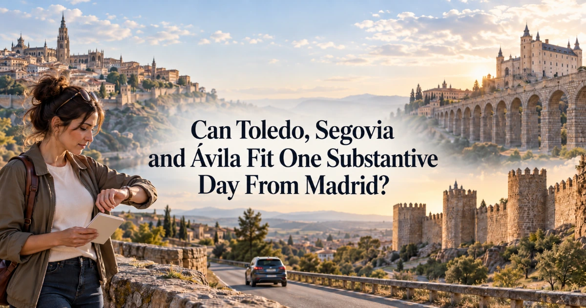 Madrid — Can Toledo, Segovia and Ávila Fit One Substantive Day From Madrid?