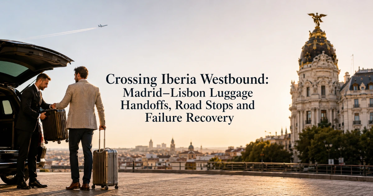 Madrid — Crossing Iberia Westbound: Madrid–Lisbon Luggage Handoffs, Road Stops and Failure Recovery