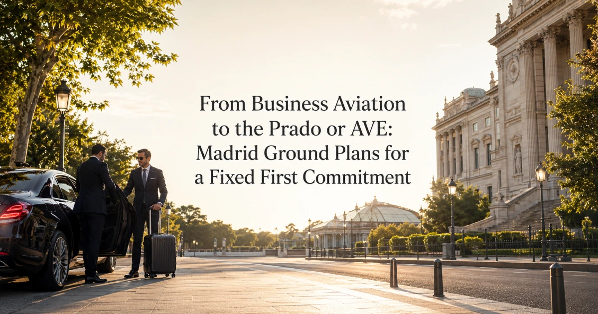 madrid — From Business Aviation to the Prado or AVE: Madrid Ground Plans for a Fixed First Commitment
