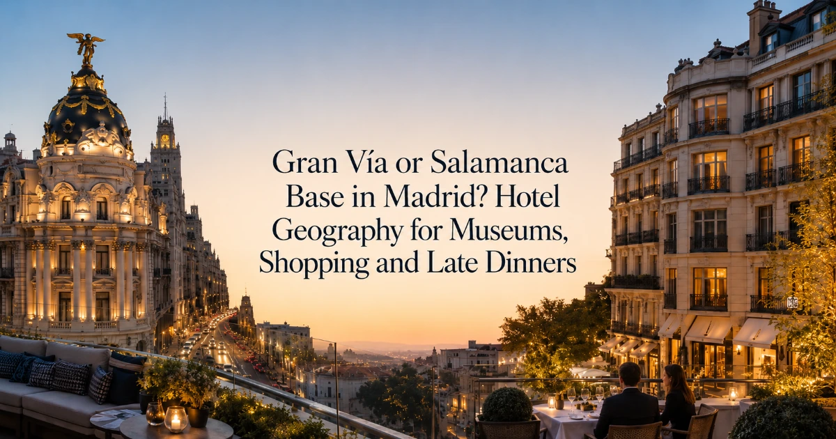 Madrid — Gran Vía or Salamanca Base in Madrid? Hotel Geography for Museums, Shopping and Late Dinners