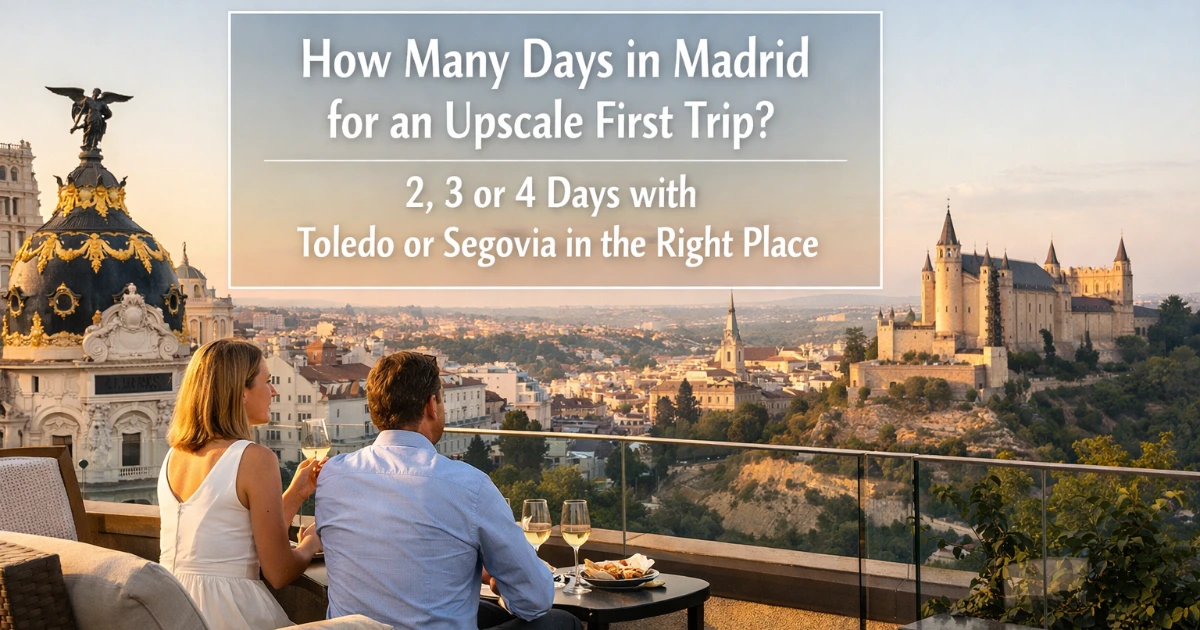 madrid — How Many Days in Madrid for an Upscale First Trip? 2, 3 or 4 Days with Toledo or Segovia in the Right Place