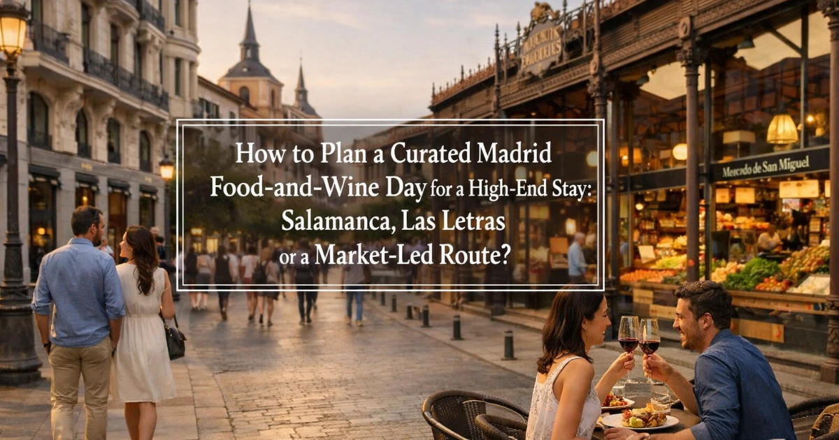 madrid — How to Plan a Curated Madrid Food-and-Wine Day for a High-End Stay: Salamanca, Las Letras or a Market-Led Route?